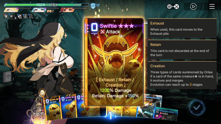 Retain Creation Cards for Buffs and Heals