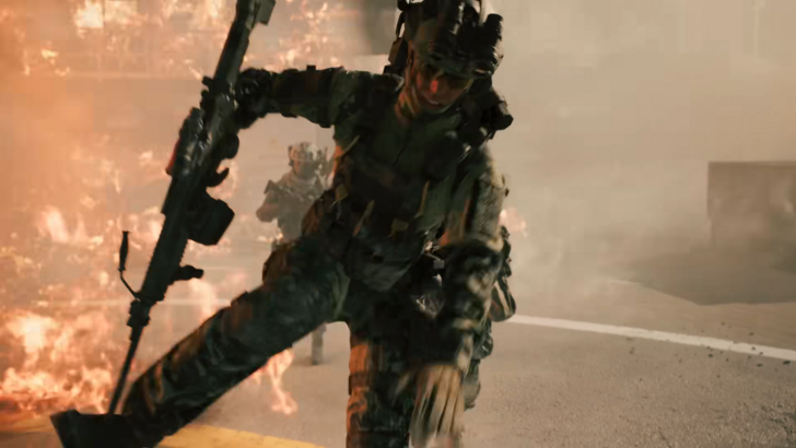 Battlefield REDSEC Cinematic Soldier Rushing Towards Player