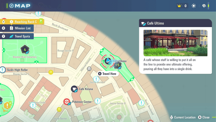 Ultimo Cafe Map Location