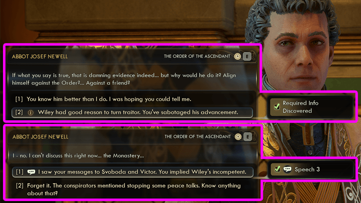 1 - Speak to Abbot Newell