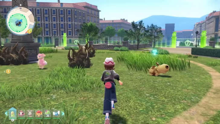 Pokémon Legends: Z-A Player Roaming Around Lumiose City