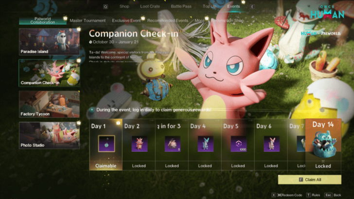 Once Human - Companion Check-In