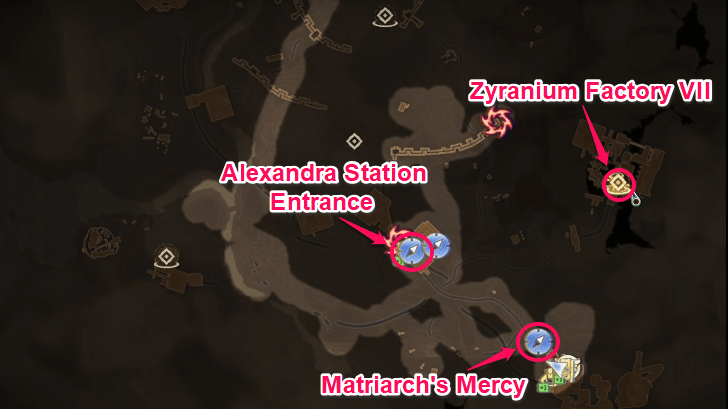 Zyranium Manufactory VII Location