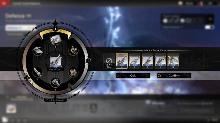 Weapon Secret Letter Drops