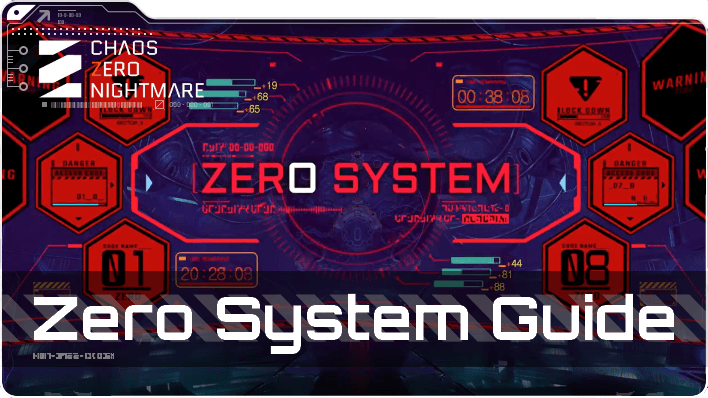 Chaos Zero Nightmare - Zero System Guide Top Banner