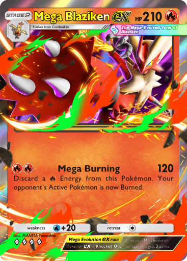 Pokemon TCG Pocket - B1 036 Mega Blaziken ex