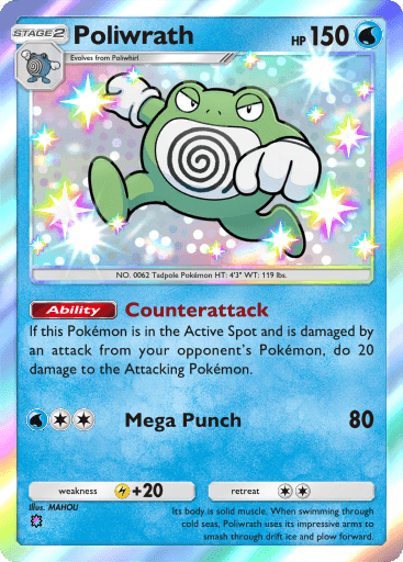 Pokemon TCG Pocket - B1 297 Poliwrath