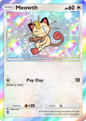 Pokemon TCG Pocket - B1 312 Meowth