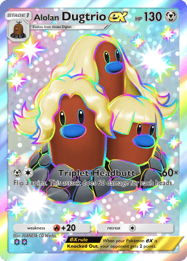 Pokemon TCG Pocket - B1 325 Alolan Dugtrio ex