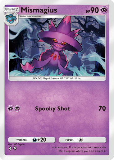 Pokemon TCG Pocket - B1 100 Mismagius