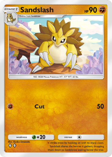 Pokemon TCG Pocket - B1 123 Sandslash