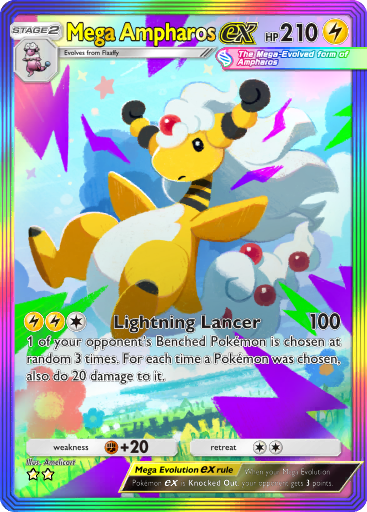 Pokemon TCG Pocket - B1 277 Mega Ampharos ex