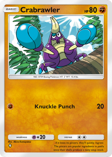 Pokemon TCG Pocket - B1 139 Crabrawler
