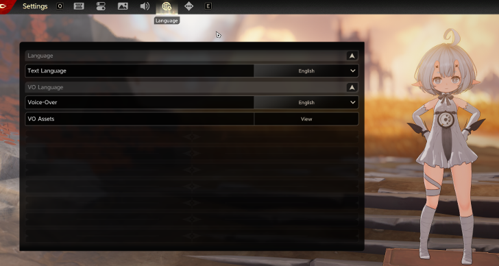 Language Settings DNA