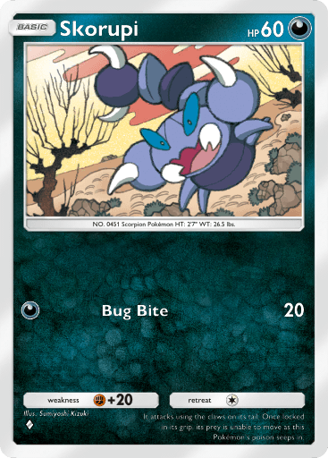 Pokemon TCG Pocket - B1 152 Skorupi