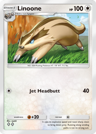 Pokemon TCG Pocket - B1 189 Linoone
