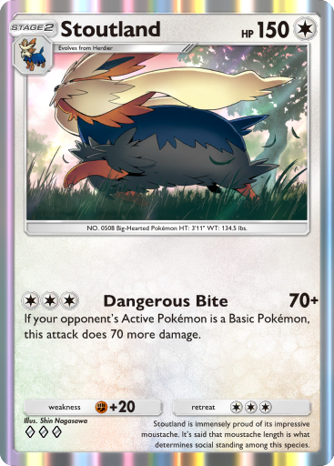 Pokemon TCG Pocket - B1 203 Stoutland