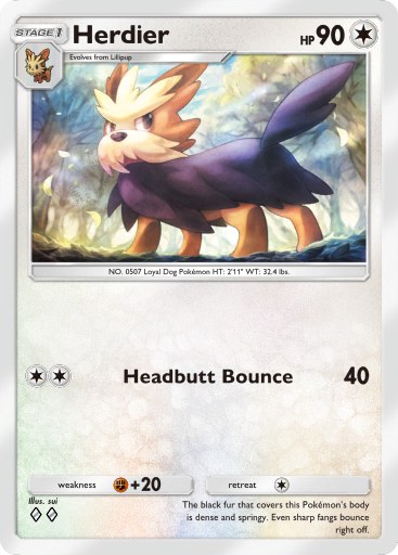 Pokemon TCG Pocket - B1 202 Herdier