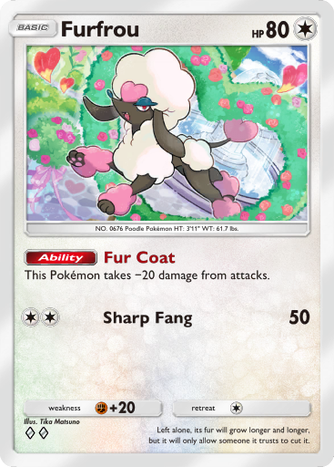 Pokemon TCG Pocket - B1 208 Furfrou