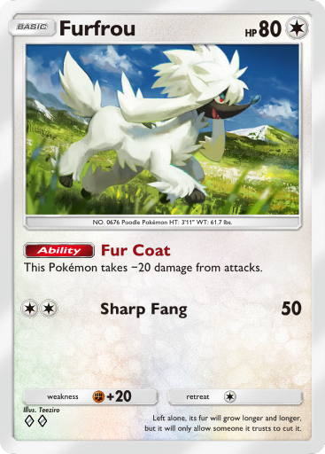 Pokemon TCG Pocket - B1 206 Furfrou