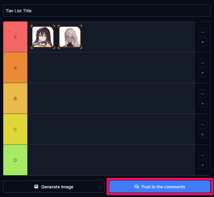 Post in the Comments