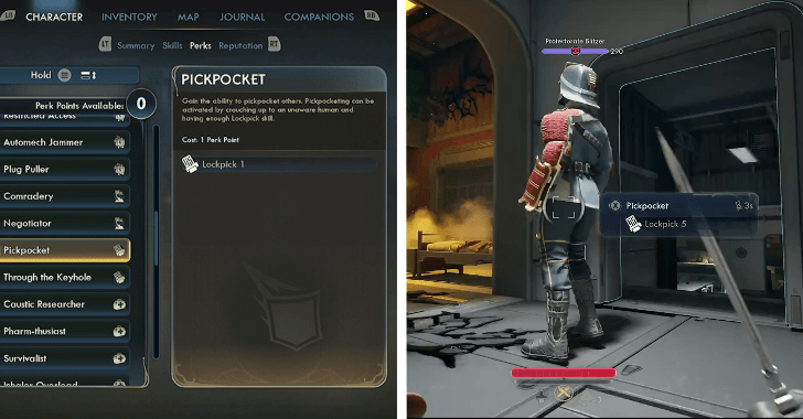 Outer Worlds 2 Pickpocketing