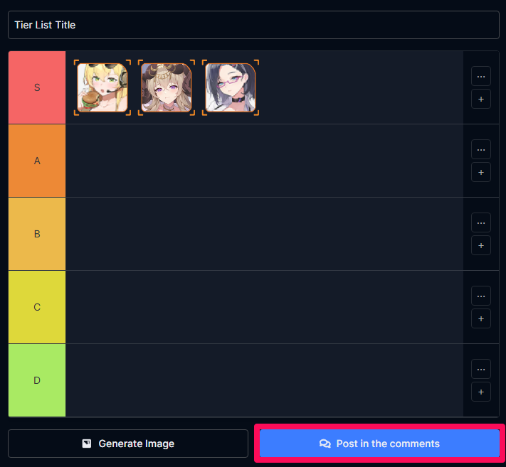 Post in the Comments