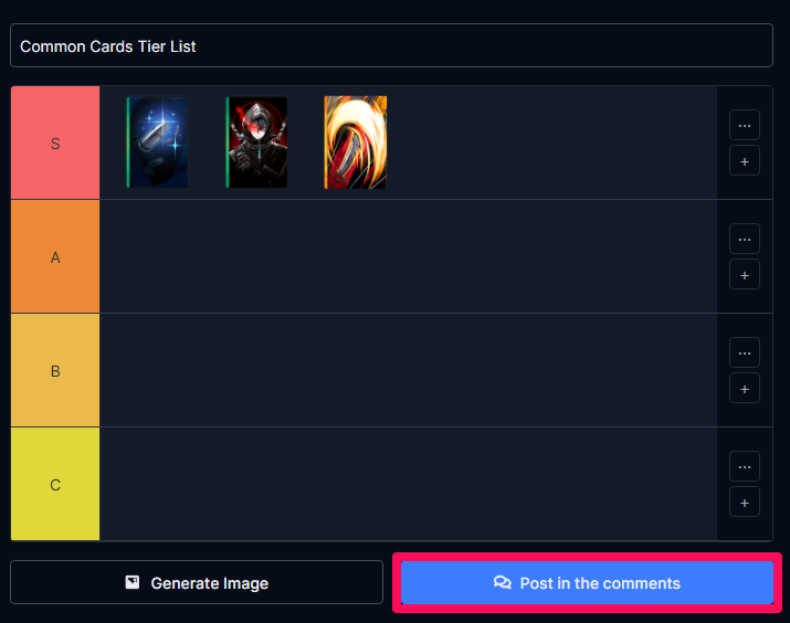 Post in the Comments