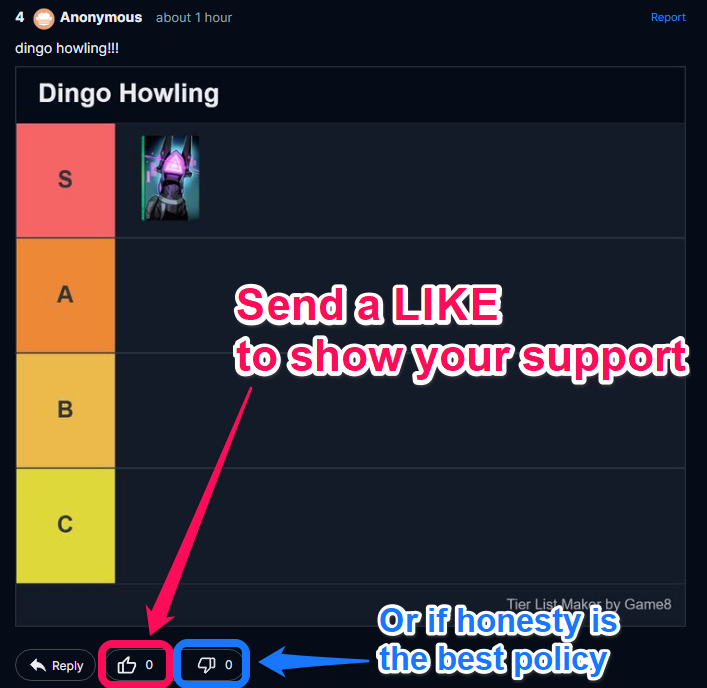 Tier List Maker Usage Example