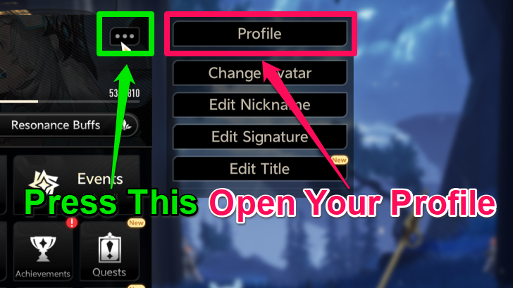 Profile Button