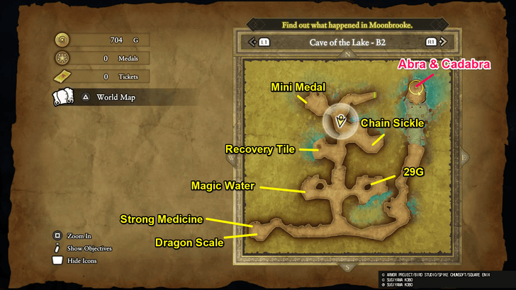 Cave of the Lake Floor 2 Treasures