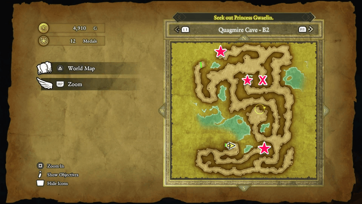 Quagmire Cave Treasure Map