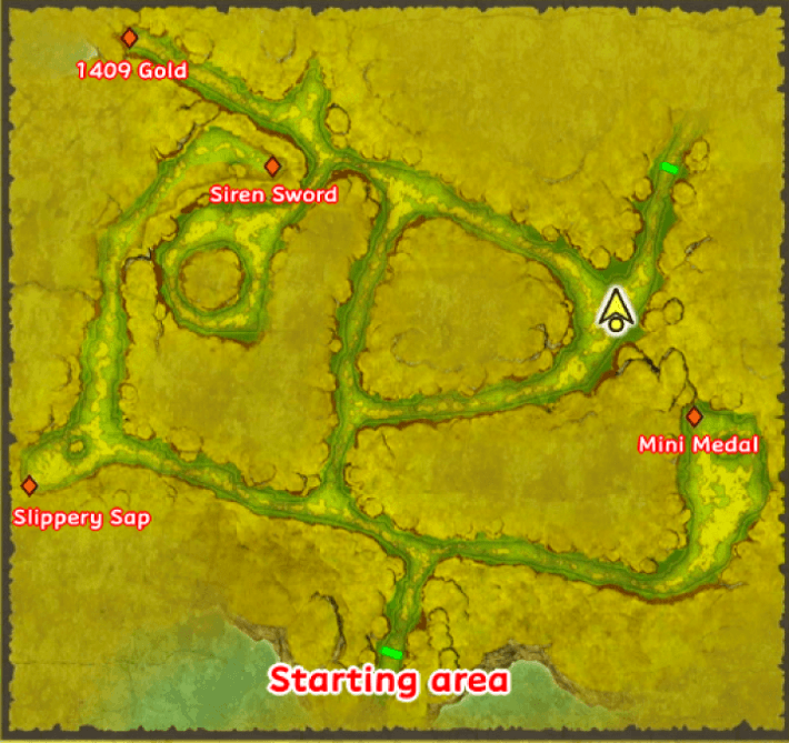 Weirdwood First Map Items