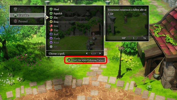 DQ2 - Spells and Abilities