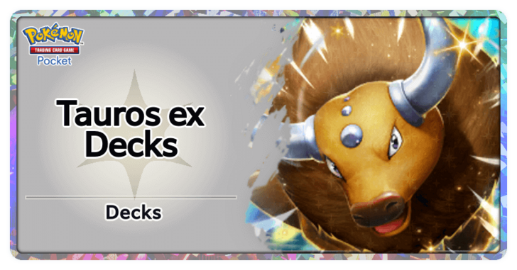 Pokemon TGC Pocket - Tauros ex Best Deck Build and How to Play