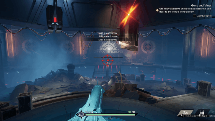 Duet Night Abyss turret blast door