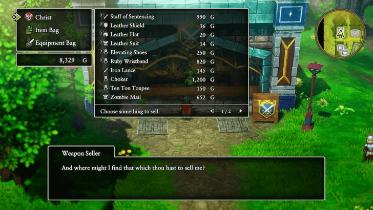 sell cursed equipment