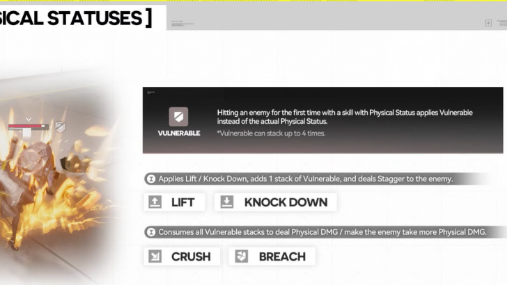Arknights Endfield - Physical Statuses