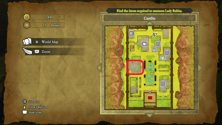 Cantlin house map image