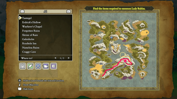 Citadel to Secret spot map image