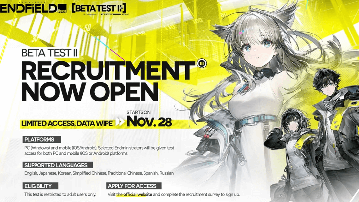 Arknights Endfield - Recruitment Now Open