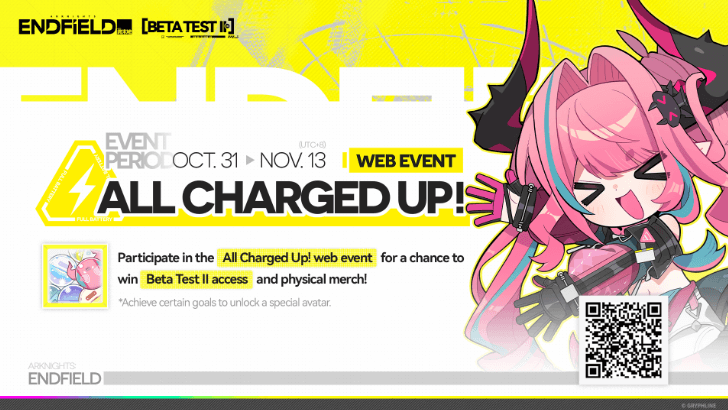 Arknights Endfield Beta Test 2 All Charged Up Web Event
