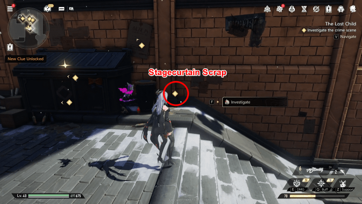 Duet Night Abyss The Lost Child Stagecurtain Scrap Location