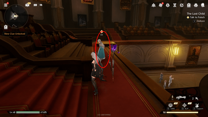 Duet Night Abyss The Lost Child Talk to Putsch