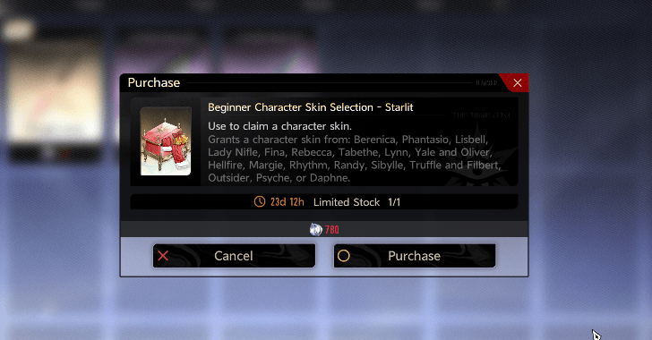 Beginner Character Skin