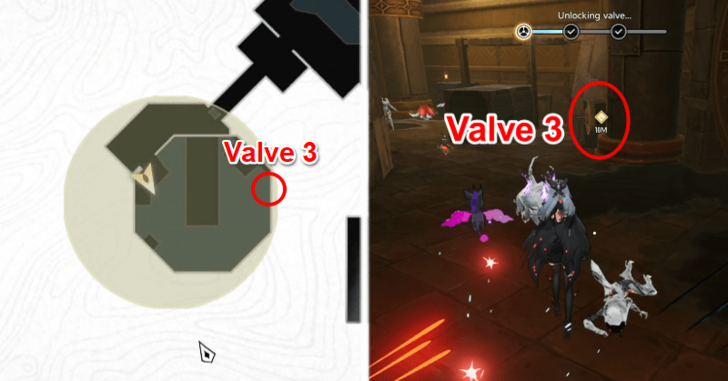 Duet Night Abyss Shadows of Dread Valve 3 Location