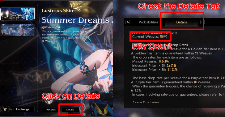 Duet Night Abyss - How to Check the Pity Counter