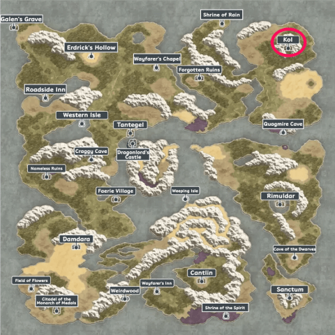 DQ1 - Kol Map