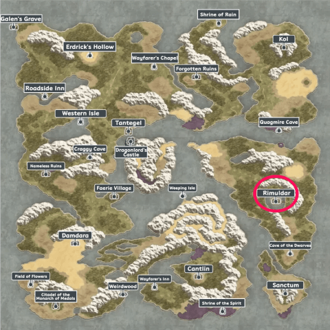 DQ1 - Rimuldar Map
