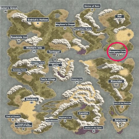 DQ1 - Quagmire Cave Map.png